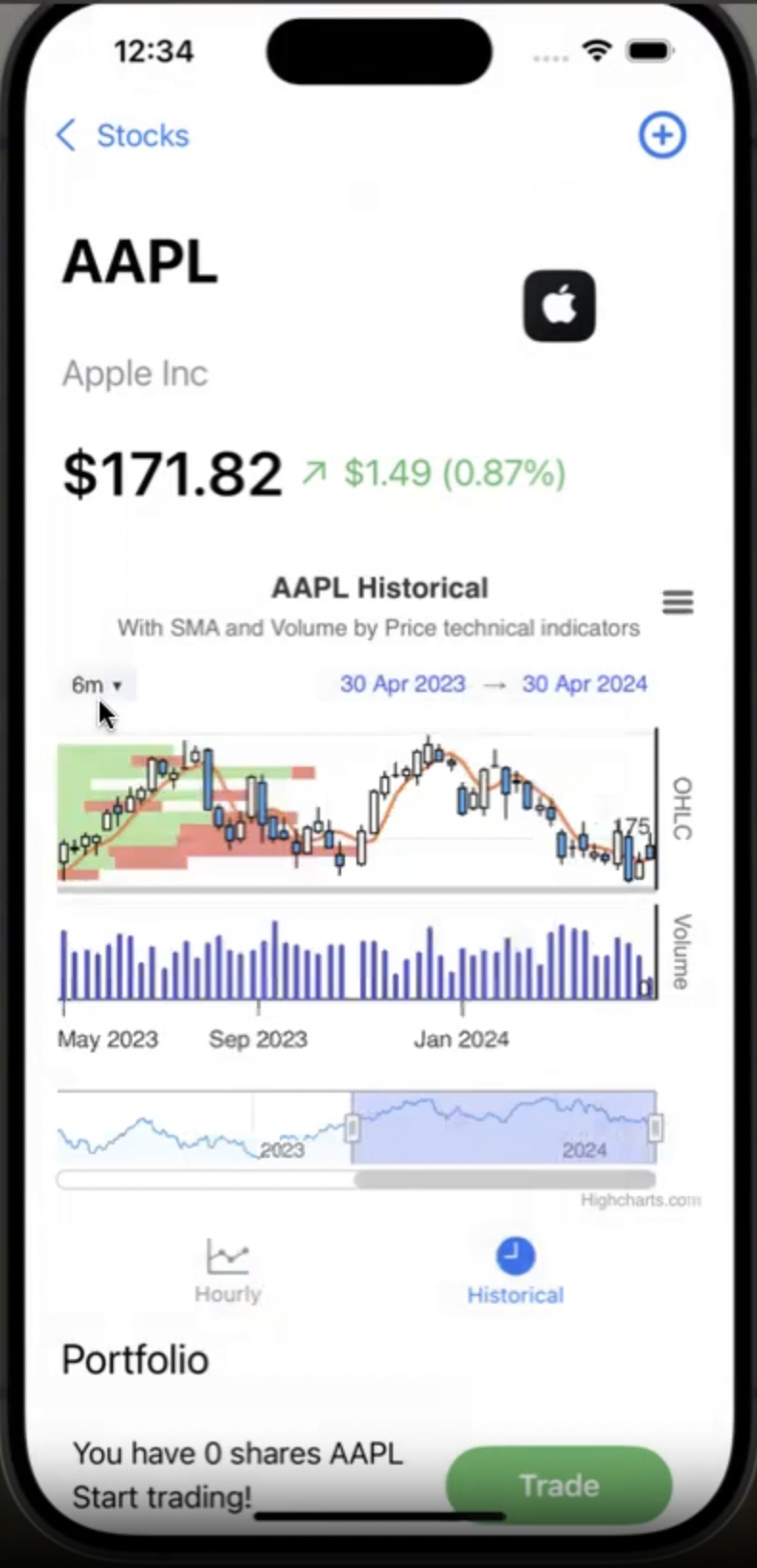 Stock Monitoring App