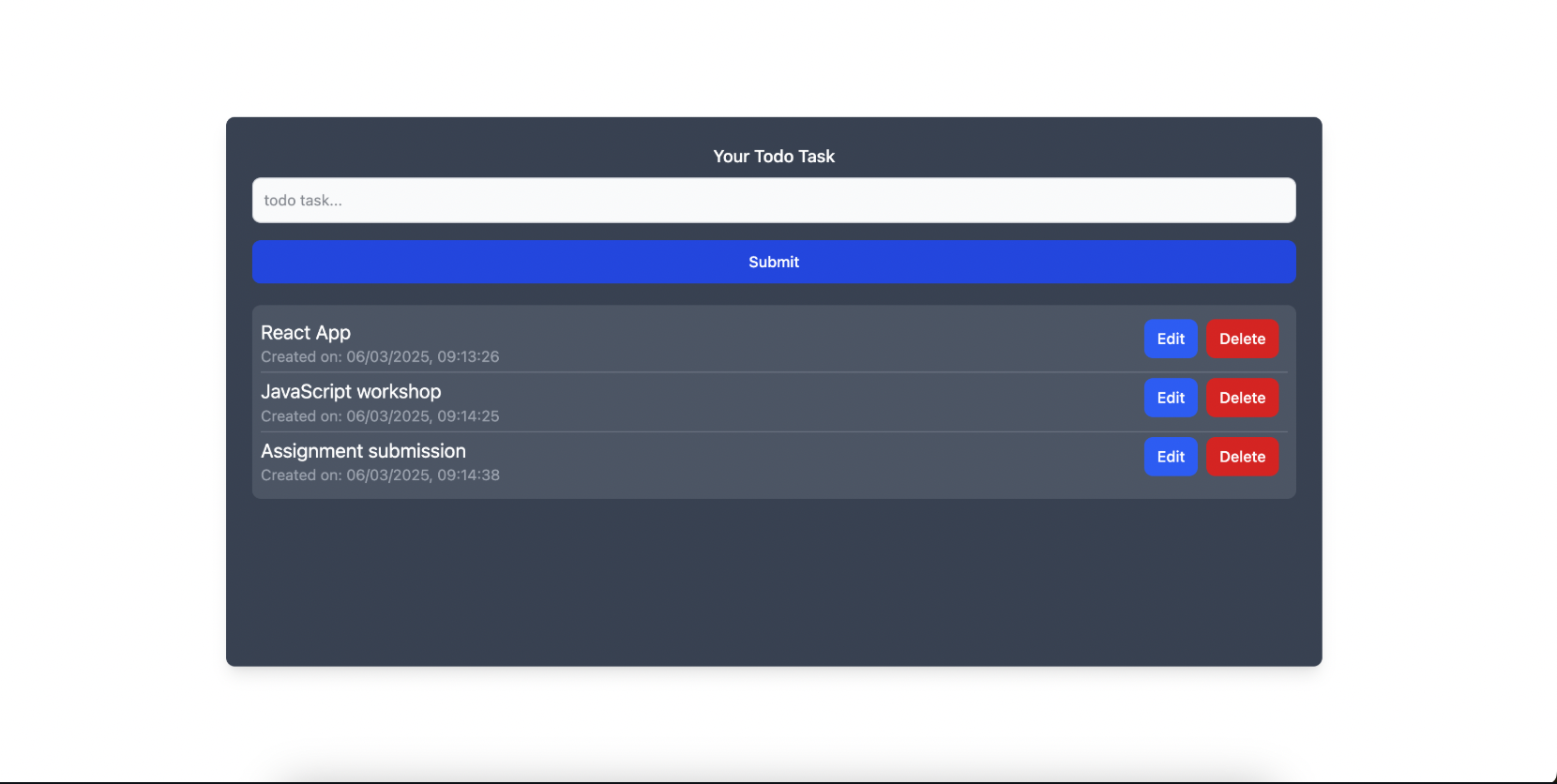 Todo Task Manager